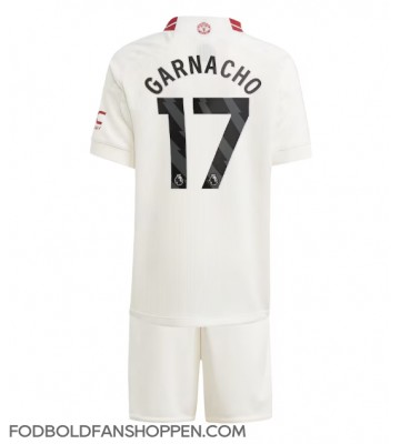 Manchester United Alejandro Garnacho #17 Tredjetrøje Børn 2023-24 Kortærmet (+ Korte bukser)